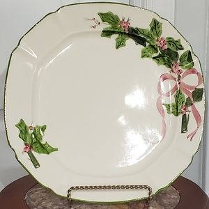 Vntg 13 3/8" Holy Berries Platter made by Heath Ceramics Distributed N.S. Gustin